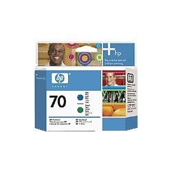 HP C9408A No.70 Blue and Green Printhead - GENUINE