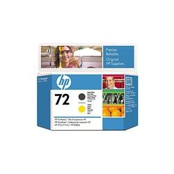 HP C9384A No.72 Matte Black/Yellow Printhead - GENUINE