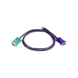 Aten 1.8M 3IN1 VGA USB CONSOLE KVM SPLIT CABLE NO WTY