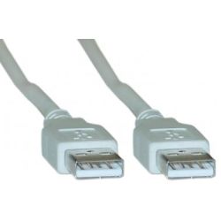 8Ware UC-2005AA USB 2.0 Certified Cable A-A 5m Transparent Metal Sheath UL Approved
