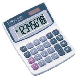 Canon LS-82ZBL Simple Calculator 8 Digits LCD Battery/Solar Powered