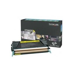 Lexmark C734A1YG Return Program Yellow Toner Cartridge (6K) - GENUINE