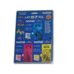 Brother LC57CL3PK Cyan/Magenta/Yellow Ink Cartridges 3-Pack (0.4K Each) - GENUINE