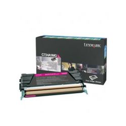 Lexmark C734A1MG Return Program Magenta Toner Cartridge (6K) - GENUINE