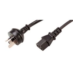 Legend Misc 40IEC2 2M EXT Power Cable 3-Pin Plug to IEC Female Insulated pins to comply with new Australian Standard