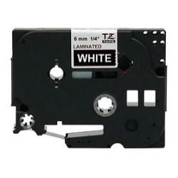 Brother XTZ-315 White Printing on Black Tape 9mm 8m in Length (Laminated)