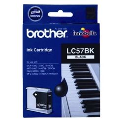Brother LC57BK Black Ink Cartridge (0.5K) GENUINE
