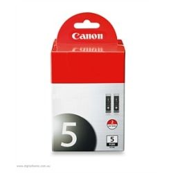 Canon PGI5BK-TWIN PGI5BKTWIN Twin Pack with 2x PGI5BK Black Ink Cartridges - GENUINE