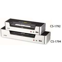 Aten CS1792C-AT-U 2-Port USB HDMI KVMP Switch with DOLBY Audio, USB Hub - Cables Included KVM Switch