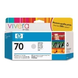 HP C9390A No.70 Light Cyan Ink Cartridge 130ml - GENUINE