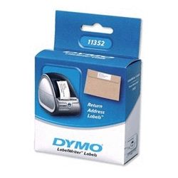 Dymo Return Address Label - Paper/White 25mm x 54mm 1 Roll/Box 500 Labels/Roll