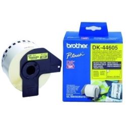 Brother DK-44605 Removeable Yellow Continuous Paper Roll 62mm x 30.48m