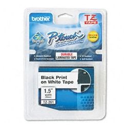 Brother TZE-261 36mm Black on White TZ Tape - GENUINE