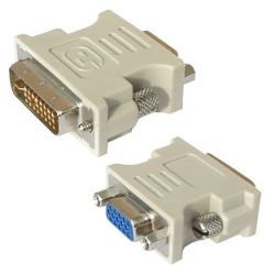 CBDVI DVI Connector for VGA Card (DVI-D 24+1M to VGA 15-Pin F)