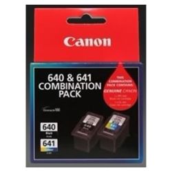 Canon PG640CL641CP 1x Black PG640 + 1x Colour CL641 Ink Cartridge Combination Pack - GENUINE