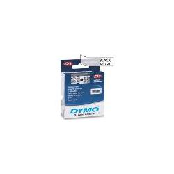 Dymo SD53710 53710 D1 Label Cassette 24mm x 7m Black/Clear
