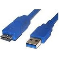 8Ware UC-3003AUB USB 3.0 Certified Cable USB A Male to Micro-USB B Male Blue 3m