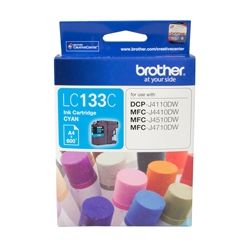 Brother LC133C Cyan Ink Cartridge (0.6K) - GENUINE