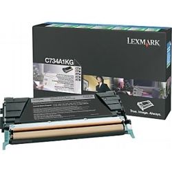 Lexmark C734A1KG Return Program Black Toner Cartridge (8K) - GENUINE