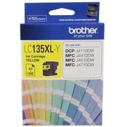 Brother LC135XLY Yellow Inck Cartridge (1.2K) - GENUINE