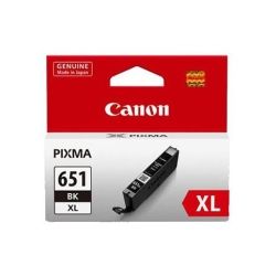 Canon CLI651XLBK Black Extra Large Ink Cartridge - GENUINE