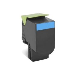 Lexmark 70C80C0 708C Cyan Return Toner Cartridge, 1K, CS310/CS410/ CS510