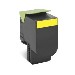 Lexmark 70C8HY0 708HY Yellow High Yield Return Toner Cartridge, 3K CS310/CS410/CS510