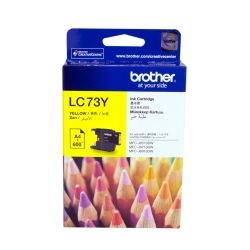Brother LC73Y Yellow High Yield Ink Cartridge (0.6K) - GENUINE