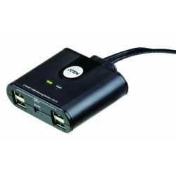 Aten US-224 2-Port 4x USB Peripheral Sharing Device KVM Switch
