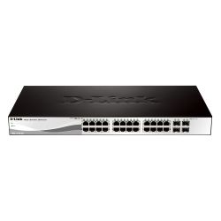 D-Link DGS-1210-28P 24-Port 10/100/1000MBPS + 4-Port SFP WebSmart Switch + PoE