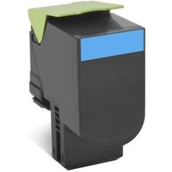 Lexmark 80C8HCE 808HCE Cyan High Yield Corporate Toner Cartridge 3K, CX410/CX510