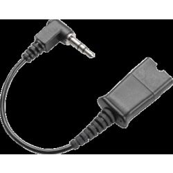 Plantronics Cable Assy 3.5 Mm Right Angle Plug with qd