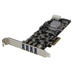 StarTech 4-Port PCI Express (PCIe) SuperSpeed USB 3.0 Card Adapter w/ 4 Dedicated 5Gbps Channels - UASP - SATA/LP4 Power
