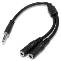 StarTech STARTECH.COM 3.5MM Stereo SPLITTER CABLE 3-POSITION TO 2X 3-POSITION M TO F LTW