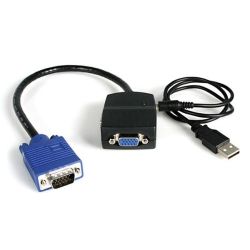 StarTech STARTECH.COM 2 PORT VGA VIDEO SPLITTER USB Powered HIGH RESOLUTION 2YR