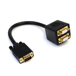 StarTech STARTECH.COM 30CM VGA TO 2X VGA Video SPLITTER CABLE DB15 CABLE LTW