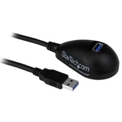 StarTech STARTECH.COM 1.5M USB3.0 A TO A Extension CABLE M TO F BLACK DESKTOP BASE LTW