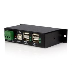 StarTech STARTECH.COM 4 Port USB2.0 HUB INDUSTRIAL METAL ESD PROTECTION MOUNT 2YR