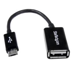 StarTech STARTECH.COM 5" MICRO USB2.0 B to USB2.0 A OTG CABLE M to F LTW