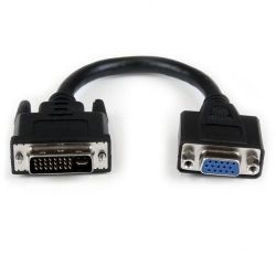 StarTech 8 inch DVI to VGA Cable Adapter DVI-I Male to VGA Female