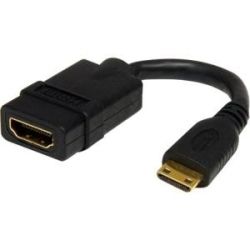 StarTech STARTECH.COM 5IN HIGH Speed HDMI ADAPTER CABLE HDMI TO HDMI MINI- F/M LTW