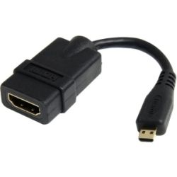 StarTech STARTECH.COM 5" HDMI to HDMI MICRO ADAPTER CABLE HDMI F to MICRO HDMI M LTW