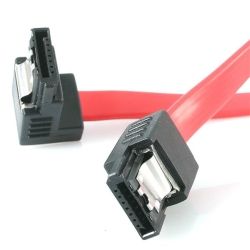 StarTech 18in Latching SATA to Right Angle SATA Serial ATA Cable