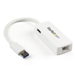 StarTech STARTECH.COM USB3.0 TO Gigabit ETHERNET ADAPTER USB3.0(1) WHITE 2YR
