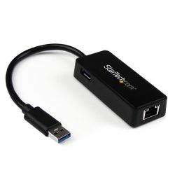 StarTech STARTECH.COM USB 3.0 TO GIGABIT ETHERNET NIC NETWORK ADAPTER W/USB Port 2YR