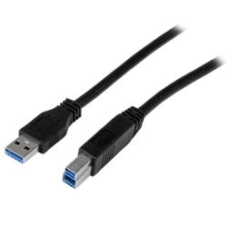 StarTech 2m (6ft) Certified SuperSpeed USB 3.0 A to B Cable - M/M