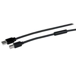 StarTech 15m/50ft Active USB 2.0 A to B Cable M/M