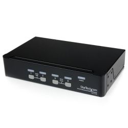 StarTech STARTECH.COM 4 Port VGA KVM SWITCH SINGLE SCREEN 1440P BUILT-IN USB2.0 HUB 3YR