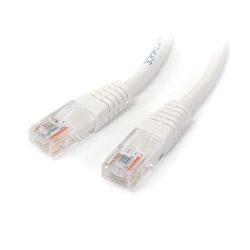 StarTech 15m Cat5e White Molded RJ45 UTP Cat5e Patch Cable 15 m Patch Cord
