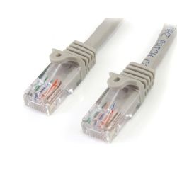 StarTech Cat5e Patch Cable with Snagless RJ45 Connectors - 15m - Gray